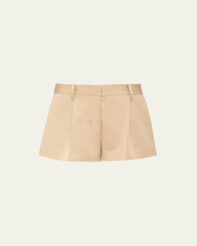 Pleated Chino Shorts